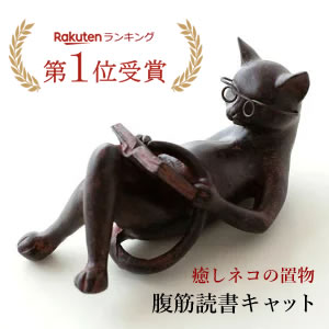 腹筋読書キャット